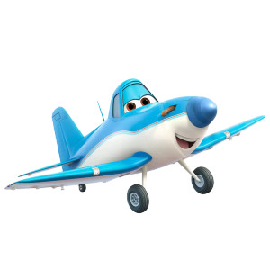 Cheerful Pixar Airplane Vinyl Car Decal Sticker – Waterproof & UV-Resistant 8"