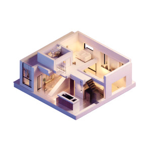 Modern Renovation House Vinyl Car Decal Sticker – Waterproof & UV-Resistant 8"