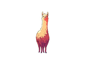 Burning Alpaca Apocalypse Vinyl Car Decal Sticker – Waterproof & UV-Resistant 8"