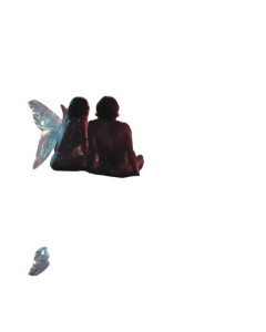 Winged Couple By Lake Vinyl Car Decal Sticker – Waterproof & UV-Resistant 8"