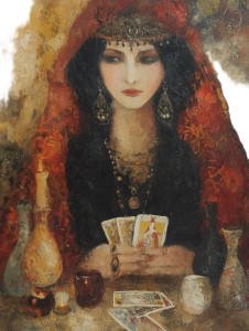 Tarot Reader Vinyl Car Decal Sticker – Waterproof & UV-Resistant 8"