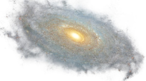 Spiral Galaxy Vinyl Car Decal Sticker – Waterproof & UV-Resistant 8"