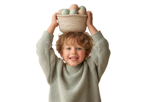 Happy Easter Boy Vinyl Car Decal Sticker – Waterproof & UV-Resistant 8"