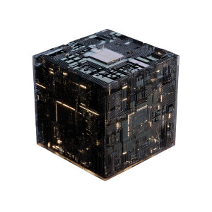 Semiconductor Cube Vinyl Car Decal Sticker – Waterproof & UV-Resistant 8"