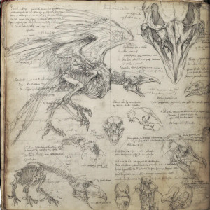 Ancient Bestiary Page Vinyl Car Decal Sticker – Waterproof & UV-Resistant 8"