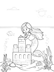 Mermaid Sandcastle Fun Vinyl Car Decal Sticker – Waterproof & UV-Resistant 8" Mermaid Sandcastle Fun Vinyl Car Decal Sticker – Waterproof & UV-Resistant 8"