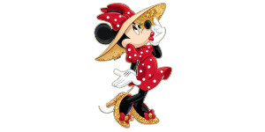 Minnie Mouse Sticker V2 Vinyl Car Decal Sticker – Waterproof & UV-Resistant 8"