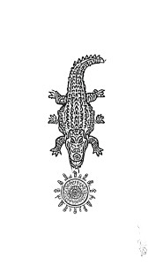 Alligator Yantra Logo Vinyl Car Decal Sticker – Waterproof & UV-Resistant 8"