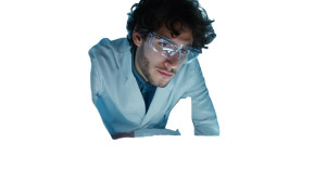 Young Scientist Experimenting Vinyl Car Decal Sticker – Waterproof & UV-Resistant 8"