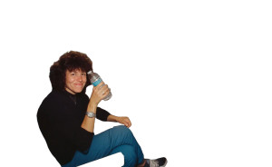 Astronaut Drinking Water Vinyl Car Decal Sticker – Waterproof & UV-Resistant 8"