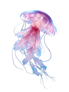Pink Crystal Jellyfish Vinyl Car Decal Sticker – Waterproof & UV-Resistant 8" Pink Crystal Jellyfish Vinyl Car Decal Sticker – Waterproof & UV-Resistant 8"