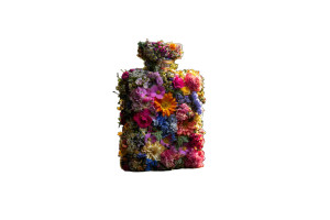 Floral Perfume Illusion Vinyl Car Decal Sticker – Waterproof & UV-Resistant 8"