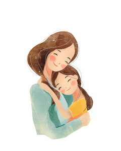 Mother And Child V7 Vinyl Car Decal Sticker – Waterproof & UV-Resistant 8"