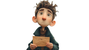 Melancholic Cartoon Man Vinyl Car Decal Sticker – Waterproof & UV-Resistant 8"