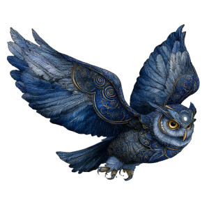 Divine Mystical Owl Vinyl Car Decal Sticker – Waterproof & UV-Resistant 8"