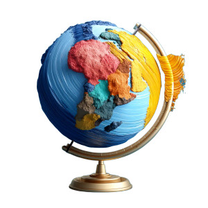 Earth Globe Art Vinyl Car Decal Sticker – Waterproof & UV-Resistant 8" Earth Globe Art Vinyl Car Decal Sticker – Waterproof & UV-Resistant 8"