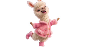 Joyful Alpaca Splashing Vinyl Car Decal Sticker – Waterproof & UV-Resistant 8"