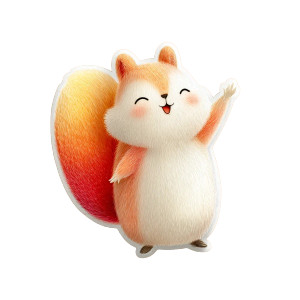 Cute Cartoon Squirrel Vinyl Car Decal Sticker – Waterproof & UV-Resistant 8" Cute Cartoon Squirrel Vinyl Car Decal Sticker – Waterproof & UV-Resistant 8"