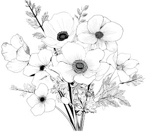 Floral Bouquet Coloring Vinyl Car Decal Sticker – Waterproof & UV-Resistant 8" Floral Bouquet Coloring Vinyl Car Decal Sticker – Waterproof & UV-Resistant 8"