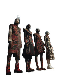 Afrofuturistic Fashion Editorial Vinyl Car Decal Sticker – Waterproof & UV-Resistant 8"