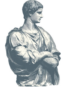 Roman Emperor Statue Vinyl Car Decal Sticker – Waterproof & UV-Resistant 8"