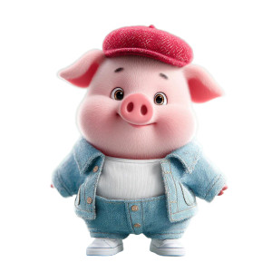 Fashionable Pig Vinyl Car Decal Sticker – Waterproof & UV-Resistant 8" Fashionable Pig Vinyl Car Decal Sticker – Waterproof & UV-Resistant 8"