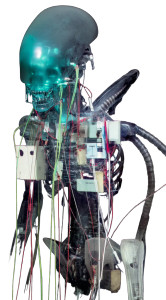 Xenomorph Anatomy Vinyl Car Decal Sticker – Waterproof & UV-Resistant 8"