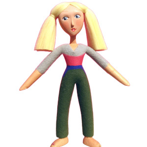 Vintage 80S Toy Doll Vinyl Car Decal Sticker – Waterproof & UV-Resistant 8"