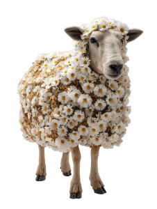Daisy Wool Sheep Vinyl Car Decal Sticker – Waterproof & UV-Resistant 8" Daisy Wool Sheep Vinyl Car Decal Sticker – Waterproof & UV-Resistant 8"