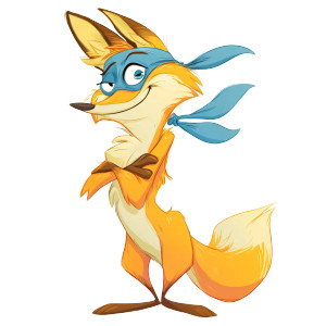 Sly Fox Bandit Vinyl Car Decal Sticker – Waterproof & UV-Resistant 8"