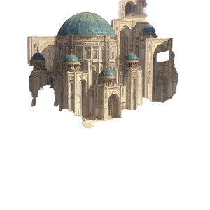 Desert Cathedral Vinyl Car Decal Sticker – Waterproof & UV-Resistant 8"