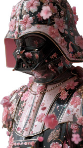 Floral Darth Vader Vinyl Car Decal Sticker – Waterproof & UV-Resistant 8"