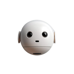 Robot Emoji Vinyl Car Decal Sticker – Waterproof & UV-Resistant 8"