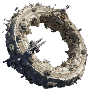 Giant Wormhole Portal Vinyl Car Decal Sticker – Waterproof & UV-Resistant 8"