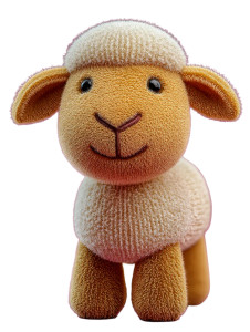 Kawaii Sheep Cartoon Vinyl Car Decal Sticker – Waterproof & UV-Resistant 8"