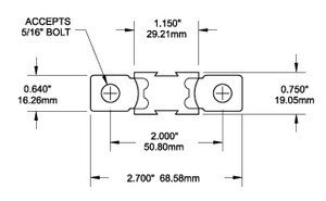 Blue Sea MEGA Fuse | Economical 150A Bolt-On Fuse for AMG Circuit Protection Blue Sea MEGA Fuse | Economical 150A Bolt-On Fuse for AMG Circuit Protection