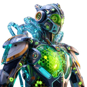 3D Ai Robot Vinyl Car Decal Sticker – Waterproof & UV-Resistant 8"