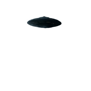 Alien Over Mountains Vinyl Car Decal Sticker – Waterproof & UV-Resistant 8"