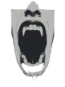 Vampire Fangs V10 Vinyl Car Decal Sticker – Waterproof & UV-Resistant 8"