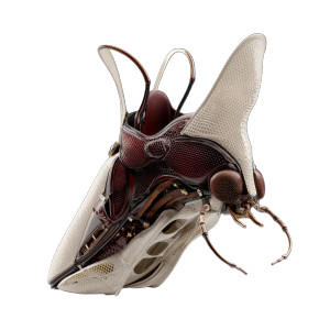 Futuristic Insect Sneakers Vinyl Car Decal Sticker – Waterproof & UV-Resistant 8"