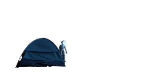 Robot In Tent Vinyl Car Decal Sticker – Waterproof & UV-Resistant 8" Robot In Tent Vinyl Car Decal Sticker – Waterproof & UV-Resistant 8"