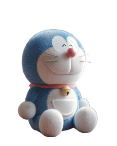 Realistic Doraemon Vinyl Car Decal Sticker – Waterproof & UV-Resistant 8"
