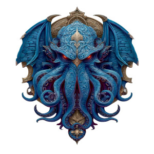 Cthulhu Logo Vinyl Car Decal Sticker – Waterproof & UV-Resistant 8" Cthulhu Logo Vinyl Car Decal Sticker – Waterproof & UV-Resistant 8"