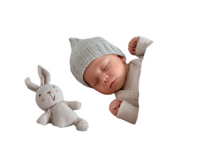 Newborn Sleeping Peacefully Vinyl Car Decal Sticker – Waterproof & UV-Resistant 8"