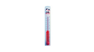 Cartoon Thermometer Character Vinyl Car Decal Sticker – Waterproof & UV-Resistant 8"