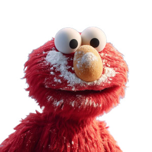 Floury Elmo Vinyl Car Decal Sticker – Waterproof & UV-Resistant 8"