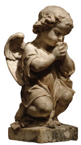 Baby Angel Statue V11 Vinyl Car Decal Sticker – Waterproof & UV-Resistant 8"