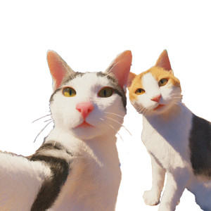 Cats Taking Selfie Vinyl Car Decal Sticker – Waterproof & UV-Resistant 8" Cats Taking Selfie Vinyl Car Decal Sticker – Waterproof & UV-Resistant 8"