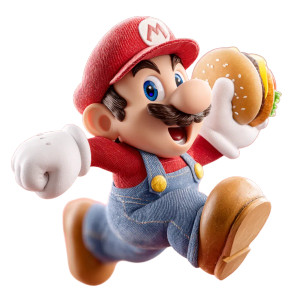 Super Mario Burger Vinyl Car Decal Sticker – Waterproof & UV-Resistant 8"
