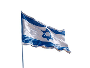 Israeli Flag Vinyl Car Decal Sticker – Waterproof & UV-Resistant 8"